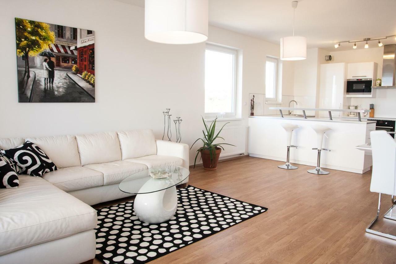 Prostorny 3 Pokojovy Apartman S Dvema Terasami 布拉格 外观 照片