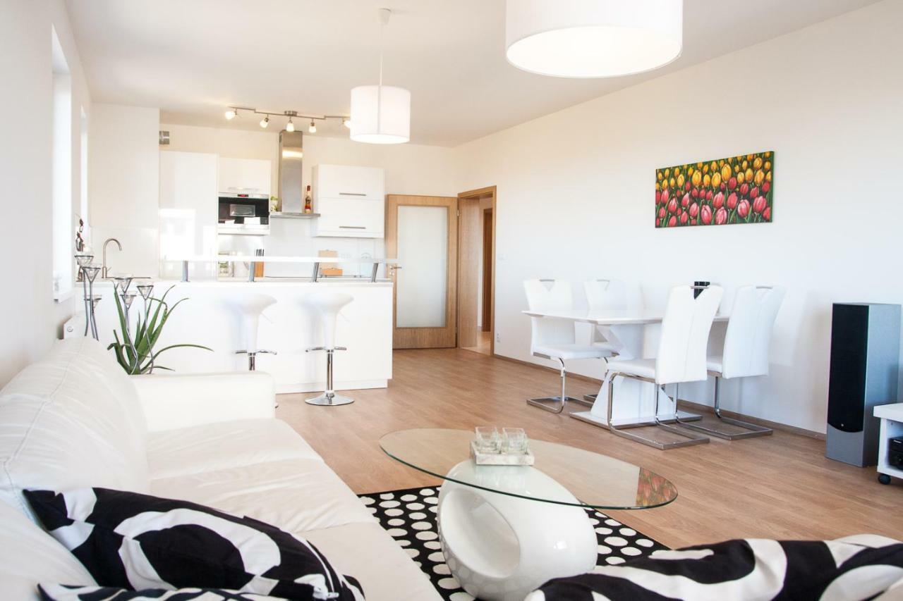 Prostorny 3 Pokojovy Apartman S Dvema Terasami 布拉格 外观 照片