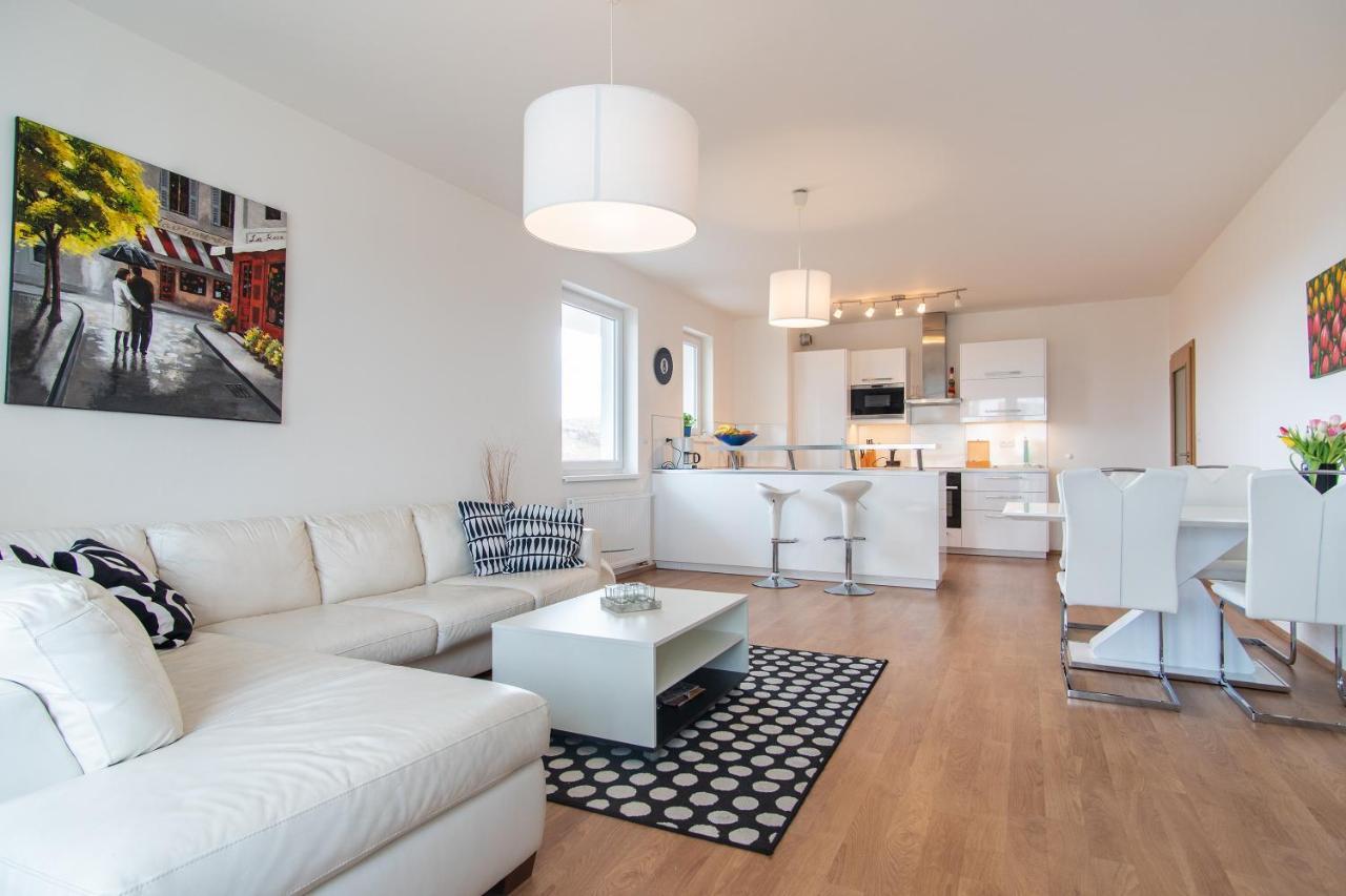 Prostorny 3 Pokojovy Apartman S Dvema Terasami 布拉格 外观 照片